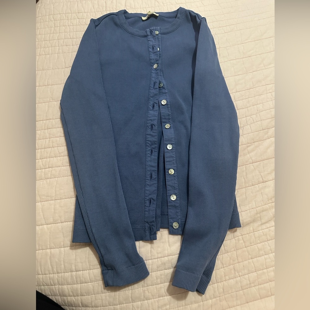 Madewell button down ribbed cardigan size small